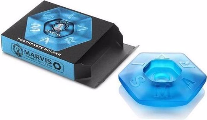 Marvis Blue Toothpaste Holder Basi Stirixis Odontokremas Plastiki Ble